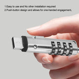 Laptop Cable Locks Combination Cable Lock 4 Digital Password Security Anti Theft Lock PUSOKEI
