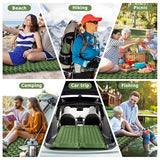 Toncoke Sleeping Pad, Extra Thick & Ultralight Inflatable Sleeping Pad with Pillow, 30s Foot Pump, 3.54” Camping Mat for Comfort, Durable for Camping, Hiking, Backpacking