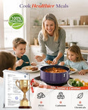 Nuwave Essential Series 5PC Ceramic Cookware Set PFAS-Free, G11 Duralon Blue Coating, Pots and Pans Set Non Stick