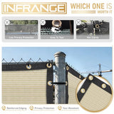 Privacy Fence Screen 4' x 50' Heavy Duty Fencing Cover Mesh Windscreen Cloth for Outdoor