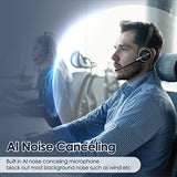 Wireless Headset with Mic for Work, Bluetooth Headset with Noise Canceling Microphone with Dongle