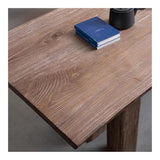 zhongxlla Standing Desk, Rustic Ash Wood Home Study Writing Desk Workstation