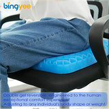 bingyee Gel Seat Cushion 1.8 Inch Thick Seating Pad Orthopedic Chair Cushions for Pressure Relief Gel Pad