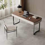 ZUZUZ Computer Desk 160cm Walnut Modern Home Living Room Furniture
