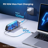 Laptop Docking Station, 7-in-1 USB C Docking Station with Screen, Multiple Built-in Apps