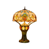 Tiffany Retro Style Stained Glass Table Retro Hotel Dining Room Villa Decorative Desk Lamp  Stained Glass Table Lamp