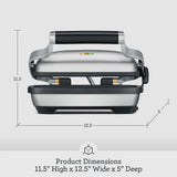 Breville the Perfect Press™ Panini Press, BSG600BSS, Brushed Stainless Steel