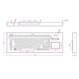 Intrinsically Safe Wireless Keyboard for Mining Applications，Explosion-Proof Designed for Computerized Central Control Centers and Drilling Equipment