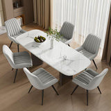 Dining Chairs Set of 6, Mid Century Modern Kitchen Chairs with Soft Cushion