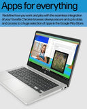 HP Chromebook 14 Laptop, Intel Celeron N4120, 4 GB RAM, 64 GB eMMC, 14" HD Display, Chrome OS, Thin Design