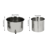 3L Stainless Steel Manual Fruit Press Juicer, Cider Grape Crusher Wine Apple Carrot Orange Berry Vegetables Cheese Tincture Herbal Juice Making, Includes 1 Filter Bag