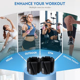 Ankle Weights Set of 2 (2 lb Each) Adjustable Wrist Weights for Women Men Wearable Arm Leg Weight for Pilates, Running, Walking, Workout, Yoga, Black