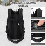 AUMENTAR 35L Military Tactical Backpack for Men, Water Resistant Assault Pack for Women, Black Molle Daypack 3 Day Bug Out Bag Rucksack for Trekking,Camping, Survival, EDC