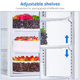 Commercial Countertop Pastry Display Refrigerator, 3.5 Cu.Ft Cake Display Case with LED Lighting