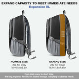 Seektop Lightweight Packable Hiking Backpack Waterproof Expandable 20L-28L for Women Men, RFID Day Pack for Travel & Camping