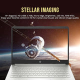 HP Stream 14" HD BrightView Laptop, Intel Processor N150, 16GB RAM, 416GB Storage (128GB eMMC + 288GB Docking Station Set