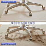Kuyal Office Chair Mat for Carpet, 2 Pack 32x 49 Clear Heavy Duty Computer Chair Mat