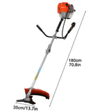 Haibinsuo Lawn Mower, 52CC Gas Weed Trimmer, Cordless Hedge Trimmer, 2-Stroke Brush Cutter, Brush Orange