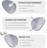 Ray-Ban RB8089 AVIATOR TITANIUM Sunglasses with Official Eyewear Kit