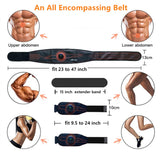 Mtoner ABS Muscle Training EMS Fitness Workout Toner Belt for Abdominal/Arm/Leg Full Set Fit 23''-60'' for man and woman MTONER