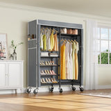 VIPEK R4C Rolling Garment Rack 6 Tiers Adjustable Heavy Duty Wire Shelving Portable Clothes Rack with Lockable Wheels, Max Load 620lbs