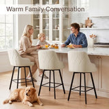 KISLOT 26" Counter Height Swivel Bar Stools Set of 4