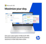 HP 14" Business Laptop Computer with 1-Year Office 365, Intel Quad-Core N150 Processor, 4GB RAM 640GB Storage (128GB UFS+512GB SD Card), Windows 11 Home, PLUSERA Earphones, Sky Blue