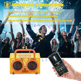 Swhmc DIY Bluetooth Speaker Kit with Orange Handle | STEM Projects for Kids Ages 8-12, Build Your Own See-Through Speaker, No Soldering Transparent Science Gift, STEM Toys for 8 9 11 13