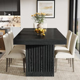 Tribesigns Dining Table for 4-6 People, 63 Inch Modern Rectangle Kitchen Table