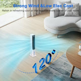 Windowless Portable Air Conditioner, 36 Inch Cooling Fans that Blow Cold Air, 3-in-1 Tower Fan with Remote, 3 Speeds, 120° Oscillation Swamp Cooler, 12H Timer Evaporative Cooler for Bedroom Indoor Use