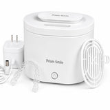 Prism Smile Ultrasonic Retainer Cleaner Machine, 42kHz Portable Dental Cleaning Pod for Retainers, Aligners, Night Guards, Mouth Guards and Dentures, 200ml One-Touch Dental Appliance Cleaner