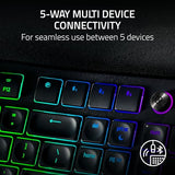 Razer Pro Type Ergo Wireless Split Ergonomic RGB Keyboard: Adjustable Tilt, Wrist Rest, Natural Typing