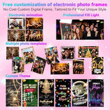 Mirror Photo Booth 65" with Camera and Printer,43'' Interactive Touch Screen Magic Mirror Photo Booth Built-in Mini PC, Instant Print and Share APP Remote RGB Light for Professional Party Photograph