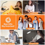 Sailstar Desk Lamp, Table Lamp with Wireless Charger & USB Port, 800LM CRI95 3 Color Modes Dimmable Touch Flexible Arm Pen Holder