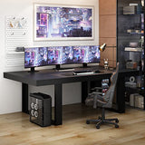 Large Rectangular Meeting Table, Modern Seminar Table for Office Meeting Conference Room