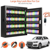 Nebakne 100 Keys Key Cabinet, Anti-Theft Key Lock Box with Key Tags