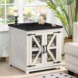 Joaxswe Farmhouse Coffee Table Set 3, End Table and Coffee Table