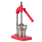 Hand Press Juicer Machine, Manual Juicer Stainless Steel,Commercial Lemon Squeezer and Crusher,Heavy Duty Juice Press for Fresh Orange Lemon Juice,Easy to Use Red