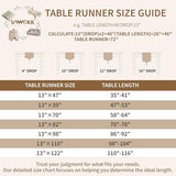 Lace Table Runner Exquisite Embroidery Floral,UWWGKK Table Runners with Tassel Retro French Country Style,for Wedding Decor,Afternoon Tea,Bed Runner,Piano Top Cover,13x82 Inch