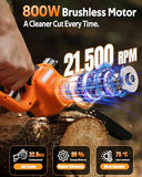 VOTREK® Unique Gift for Men: Mini Chainsaw Cordless 8 inch & 6 inch, Powerful & Safe Electric Handheld Chain Saw with 2 Batteries, Ultimate Garden Gift