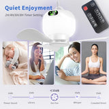 KIKVOOL Rechargeable Tent Fan, Portable Hanging Camping Fan with LED Light & Remote, 8000mAh Battery Powered, 3 Speed with Timer for Outdoor, RV, Canopy, Beach, Patio & Gazebo