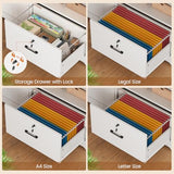 L Shaped Standing Desk, Reversible Computer Office Desk with Drawers & Hutch,