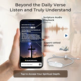 BELELA Daily Bible Verse NFC Bracelet for Women – Tap or Scan to Read Scripture on Phone, Christian Mother’s Day Gift for Mom & Loved Ones, Inspirational Christian Jewelry