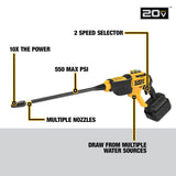 DEWALT Cordless Pressure Washer, Power Cleaner, 550-PSI, 1.0 GPM, Tool Only (DCPW550B) DEWALT