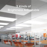 30 Pack 2x4 LED Flat Panel Light Drop Ceiling, 0-10V Dimmable