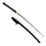 1045 Carbon Steel Tomoe Crest Katana, Hand Forged Full Tang Japanese Sword