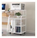 PXIWDAN Printer Stand Floor Printer Stand with Wheels Metal Frame Fax Machine Shelf Scanner Copier Bracket for Office for Office(G)