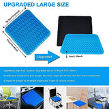 Yimiyaa Gel Seat Cushion, Double Thick Egg Gel Cushion for Pressure Pain Relief, Blue