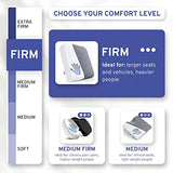 ComfySure Seat Cushion Extra Large - Firm Memory Foam Chair Pad for Recliner, Wheelchair, Office Chair, Stadium 19”x17”x3”