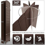 Sorbus 8 Panel Room Divider 6 ft. Tall - Privacy Screen, Extra Wide Double Hinged Panels